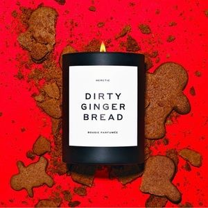 NEW Heretic dirty gingerbread holiday candle 10.5oz so cute!
